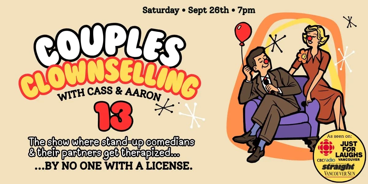 Couples Clownselling 13 event poster