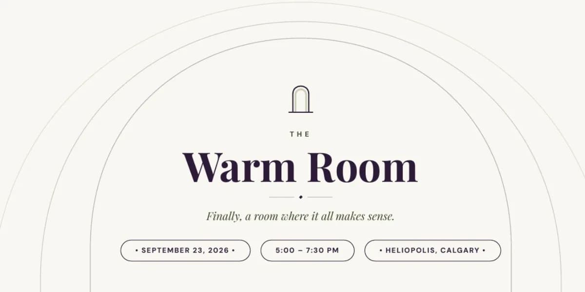 The Warm Room Sep Gathering event poster