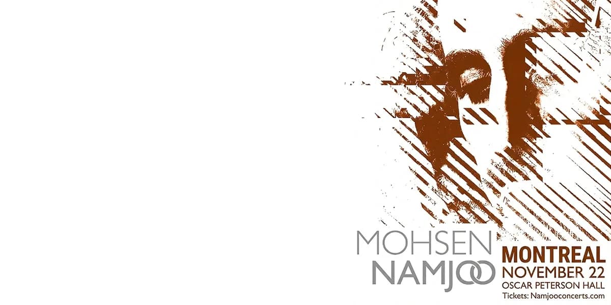 Mohsen Namjoo Live in Montréal - Nov 22 event poster