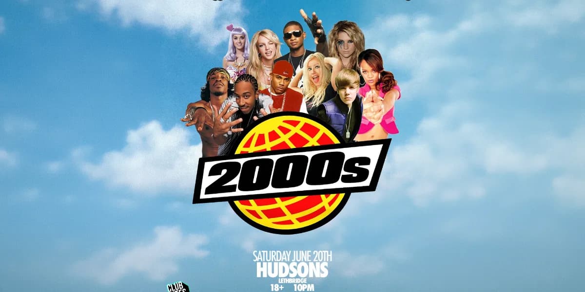 Y2K THROWBACK PARTY @ HUDSONS LETHBRIDGE event poster