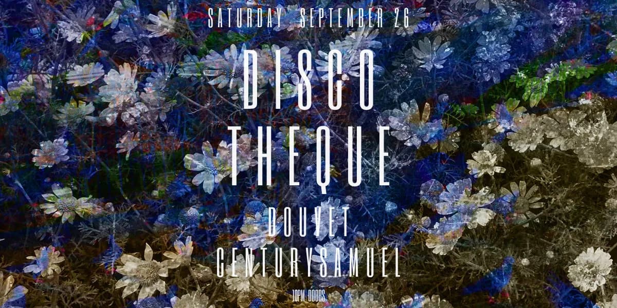 DISCOTHEQUE event poster