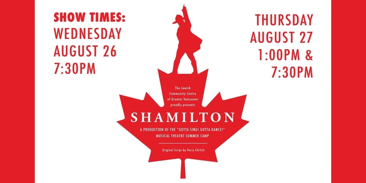 Shamilton - AUG 27 MATINEE event poster