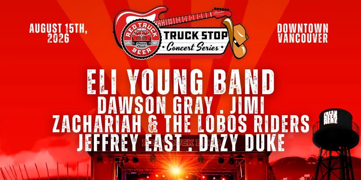 Red Truck - Truck Stop Concert event poster