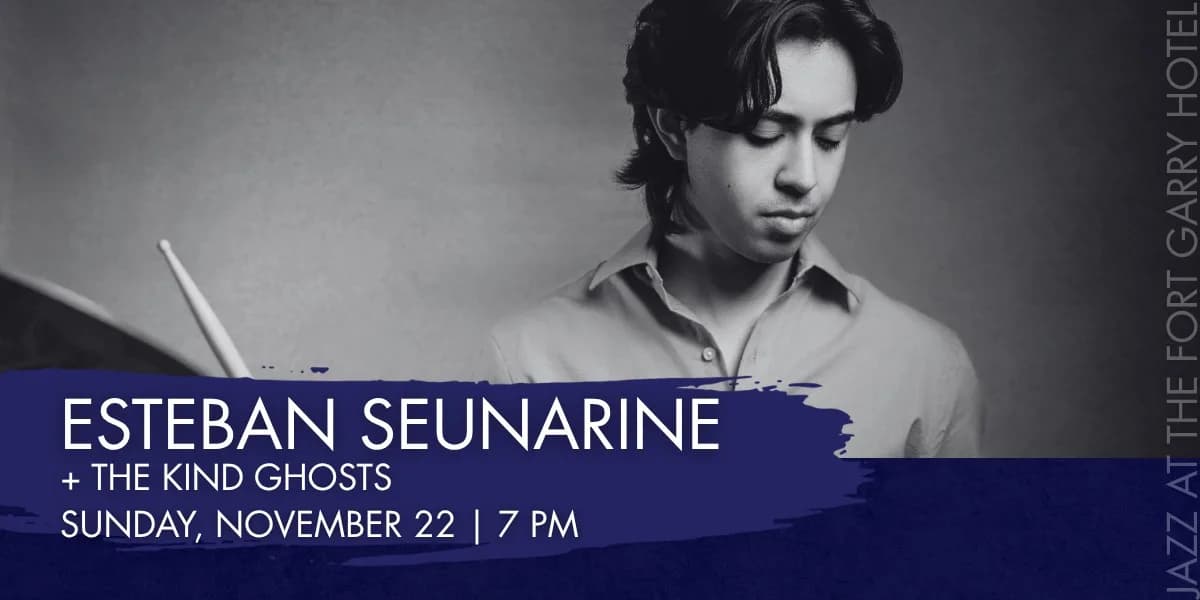 Esteban Seunarine + The Kind Ghosts event poster