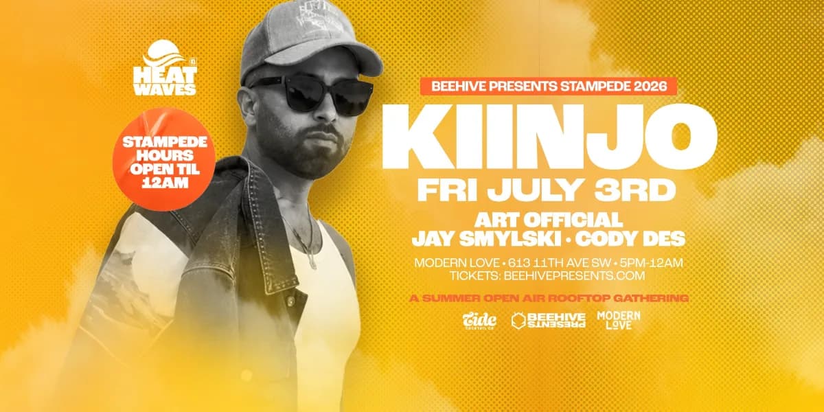KIINJO • STAMPEDE HEATWAVES XL (07.03.26) event poster