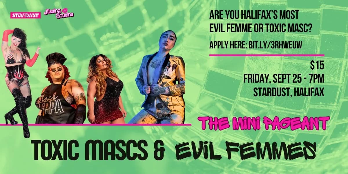 Toxic Mascs & Evil Femmes event poster