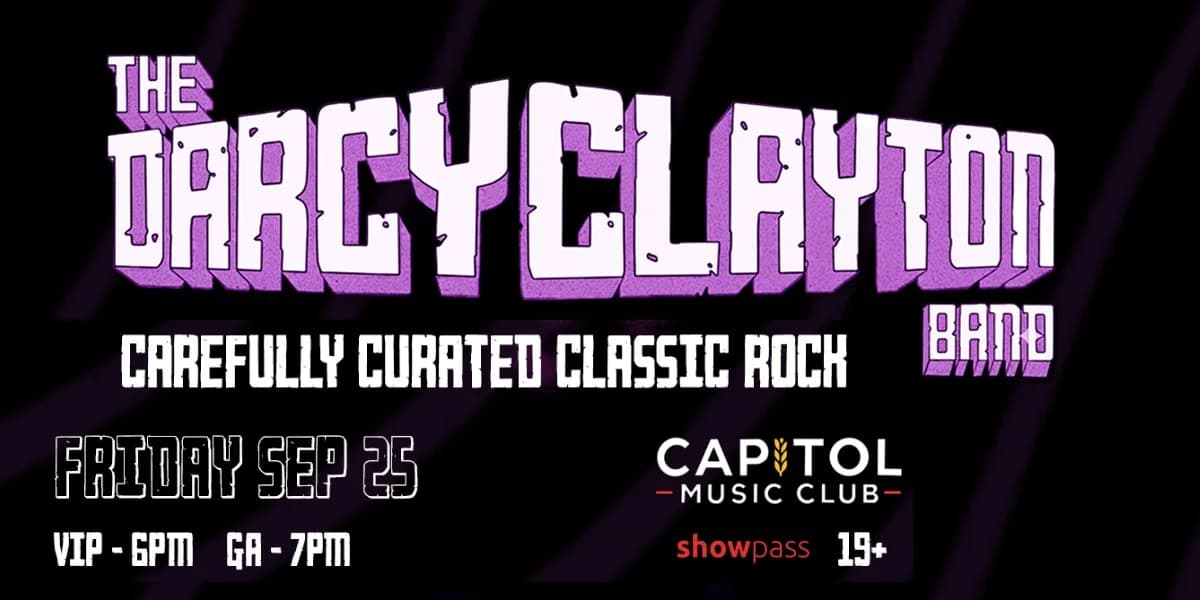 The Darcy Clayton Band event poster
