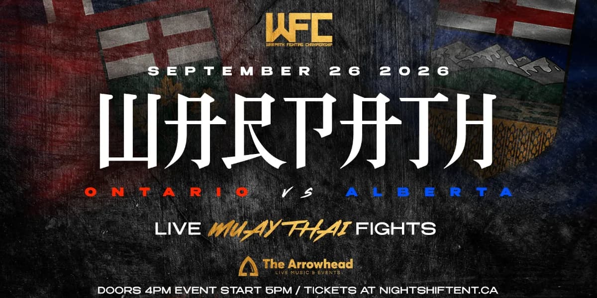 Warpath MMA Event - Ontario vs Alberta event poster