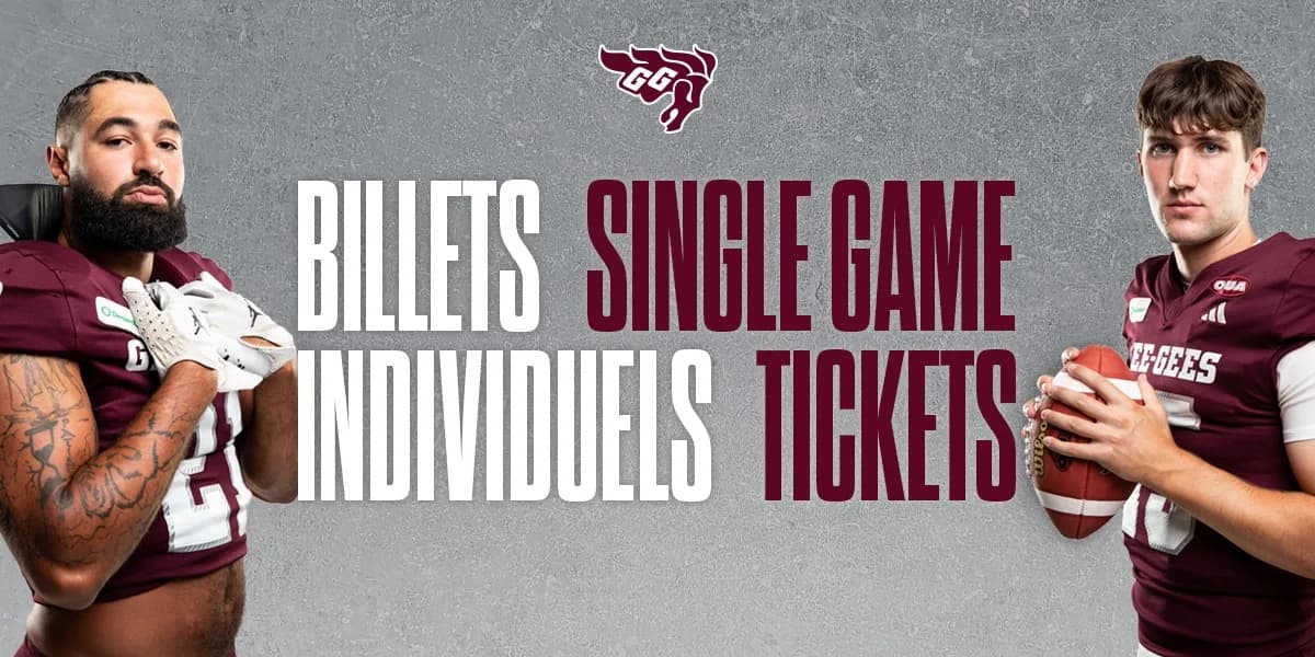 Gee-Gees Football event poster