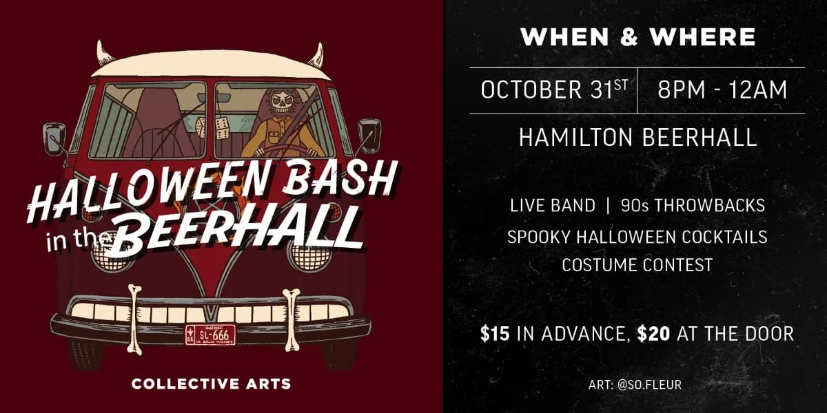 Halloween Bash in the Beerhall! event poster