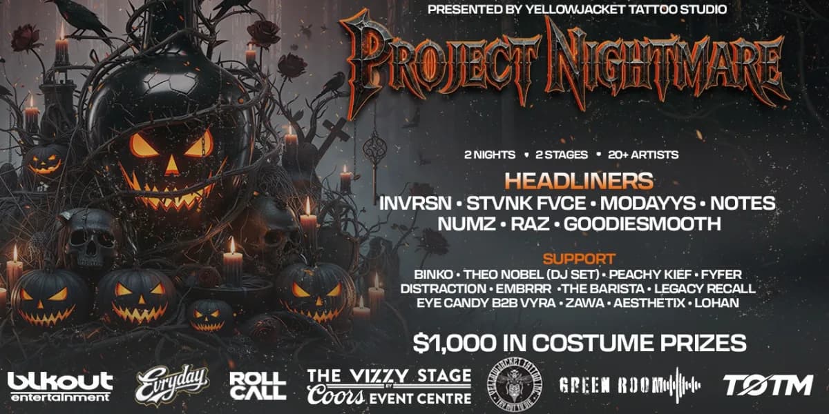 PROJECT NIGHTMARE - SATURDAY | 19+ event poster