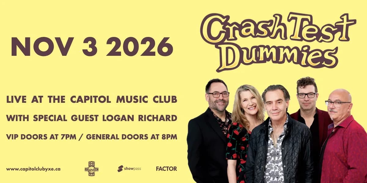 Crash Test Dummies - Live at the Capitol event poster