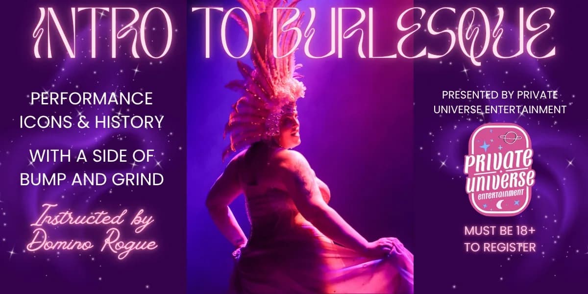 Intro to Burlesque event poster