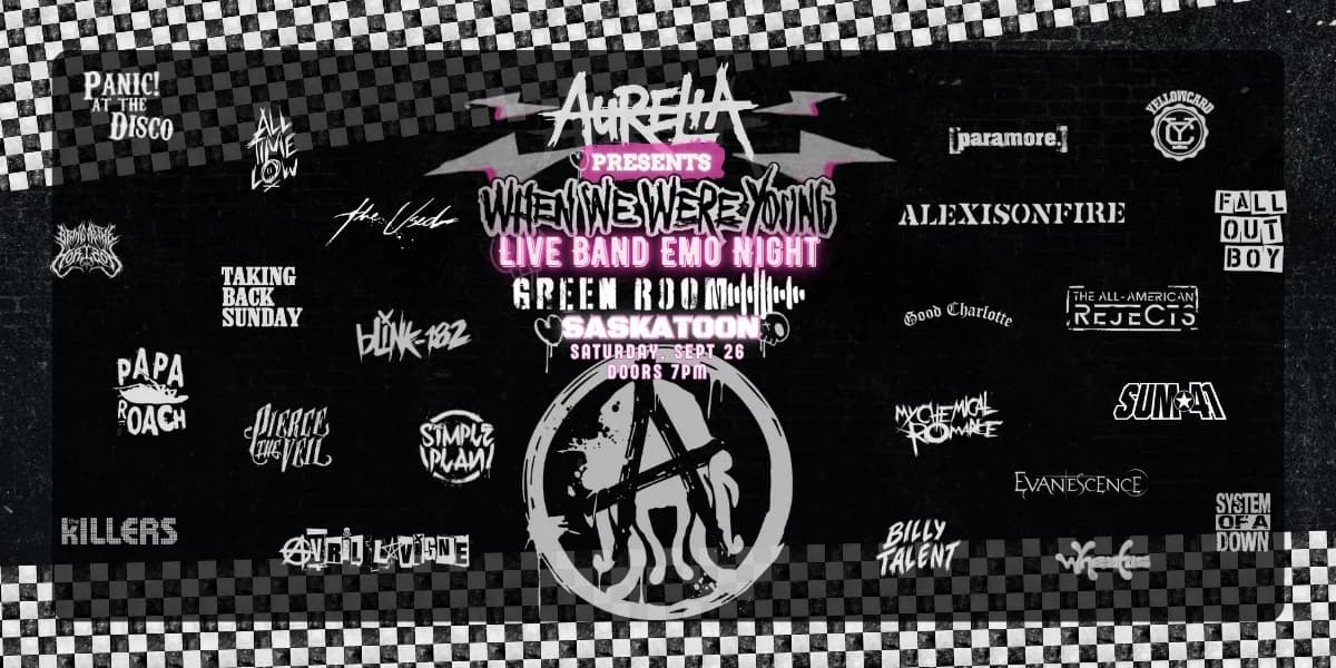 WHEN WE WERE YOUNG: LIVE BAND EMO NIGHT | ALL AGES event poster