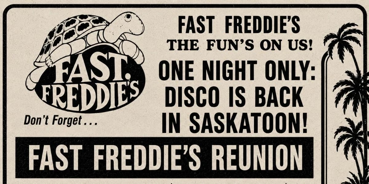 Fast Freddie's Reunion event poster