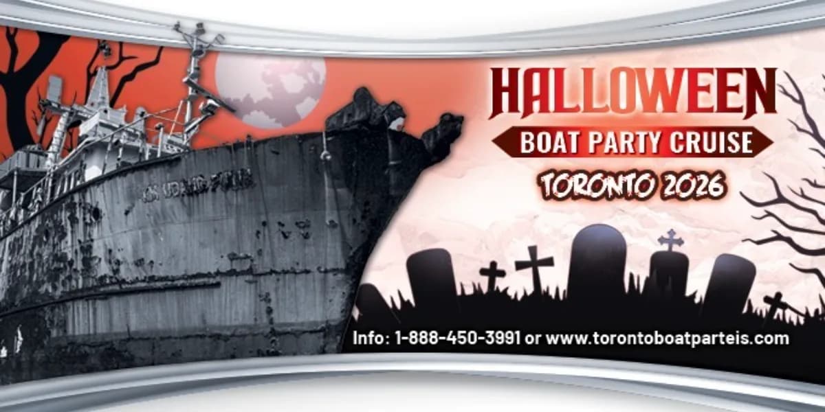 HALLOWEEN BOAT PARTY CRUISE TORONTO 2026 | TICKETS STARTING AT $25 event poster