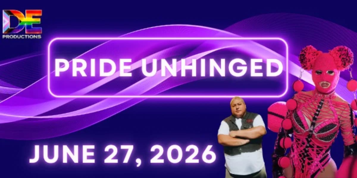 PRIDE UNHINDGED event poster