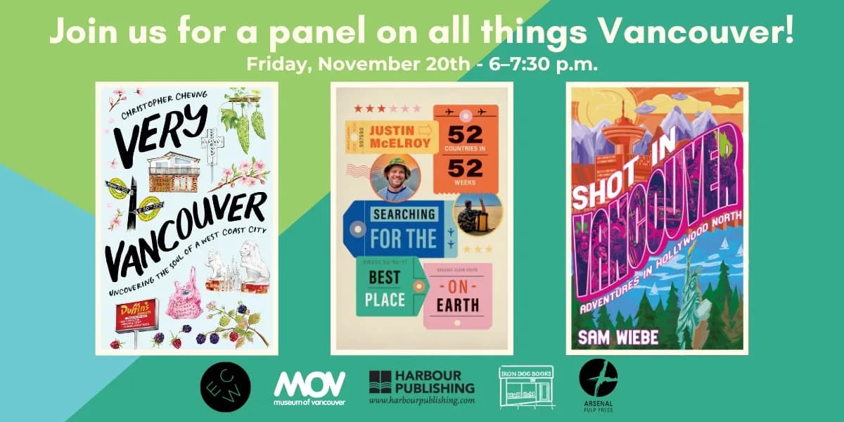 A Very Vancouver Book Talk event poster