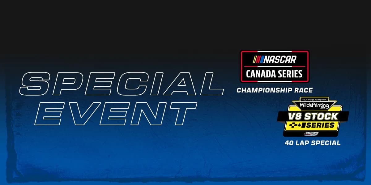 NASCAR Canada Championship 200, V8 40, BS 30 event poster