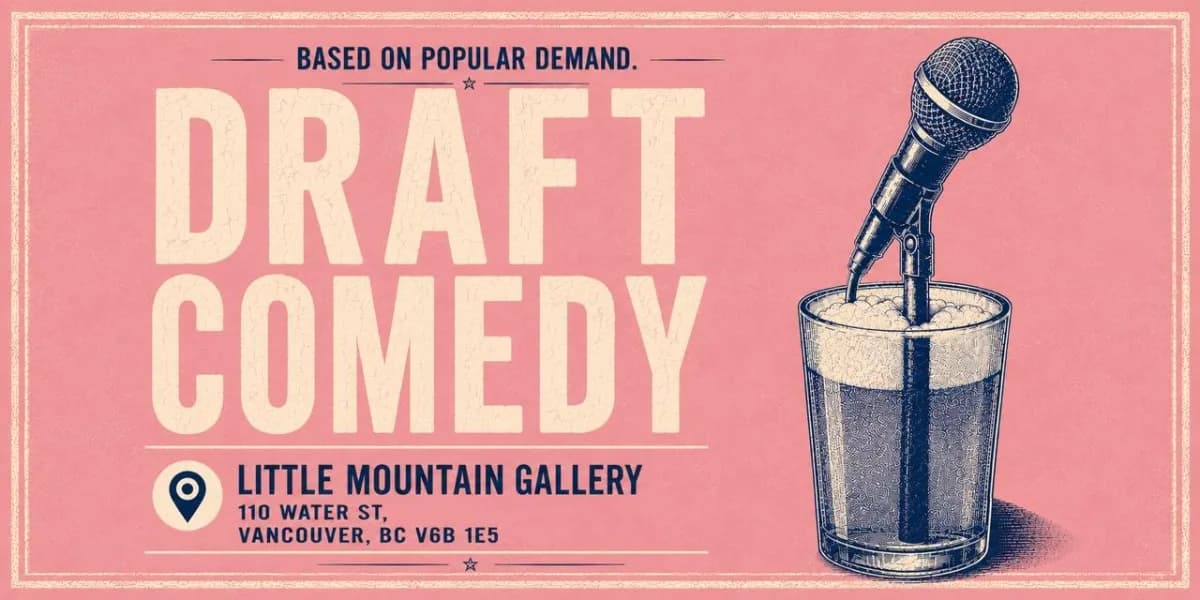 Draft Comedy event poster
