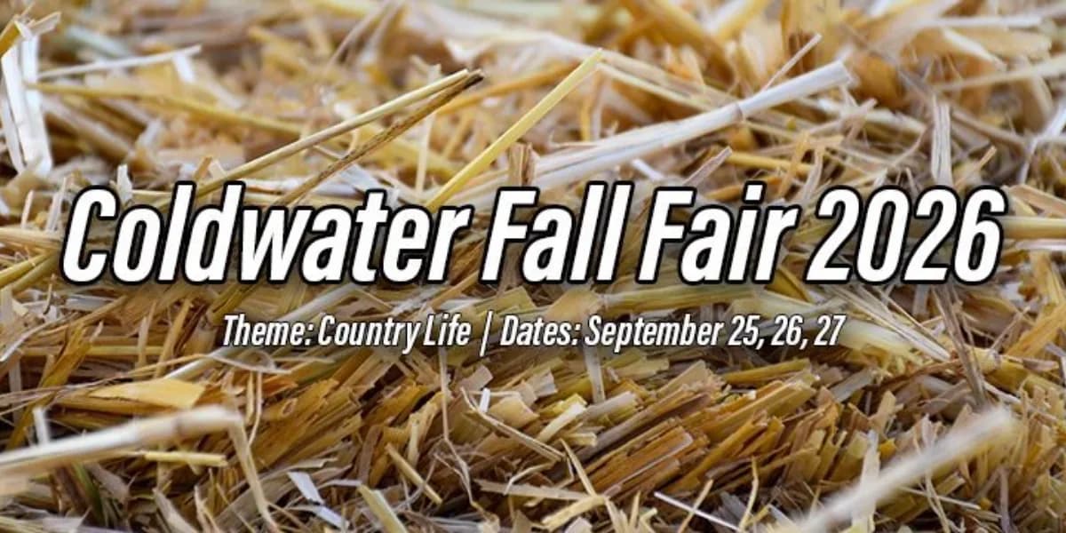 2026 Coldwater Fall Fair event poster