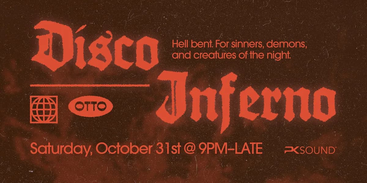 DISCO INFERNO event poster