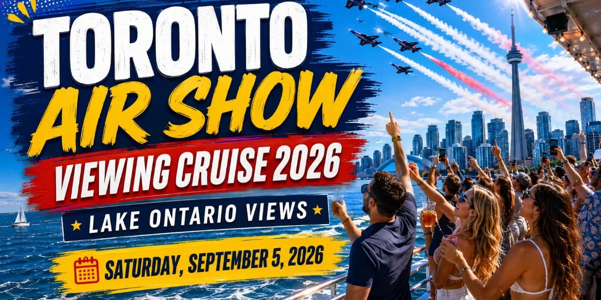 TORONTO AIR SHOW VIEWING CRUISE 2026 | LAKE ONTARIO VIEWS event poster