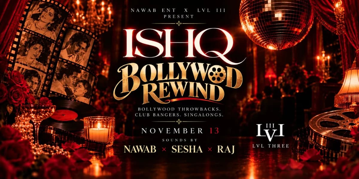 ISHQ - Bollywood Rewind event poster