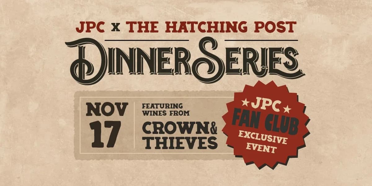 Crown & Thieves X Hatching Post Dinner event poster
