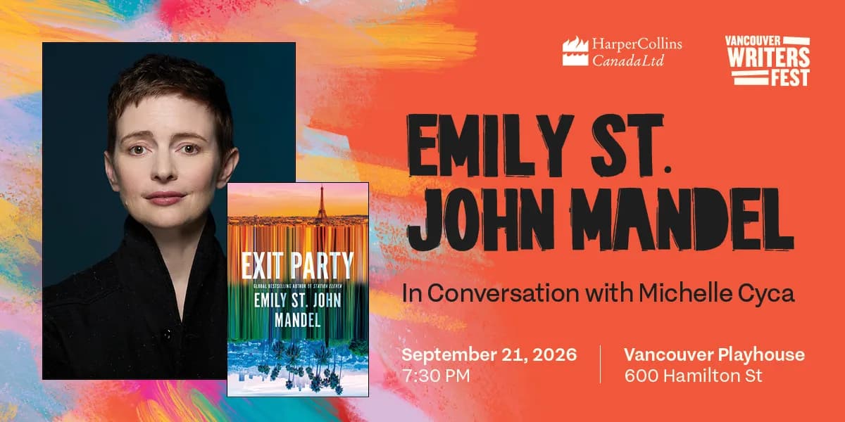 Emily St. John Mandel in Conversation event poster