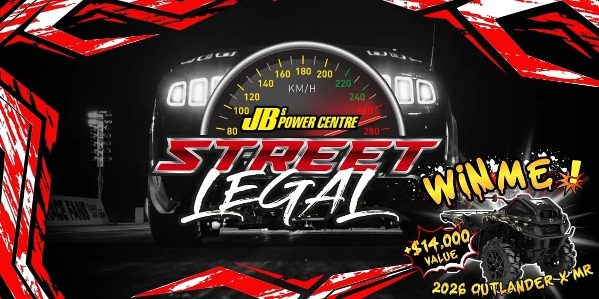 JB'S POWER CENTRE STREET LEGAL 2026 event poster
