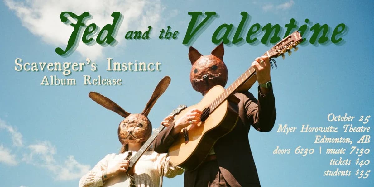 Jed and the Valentine event poster