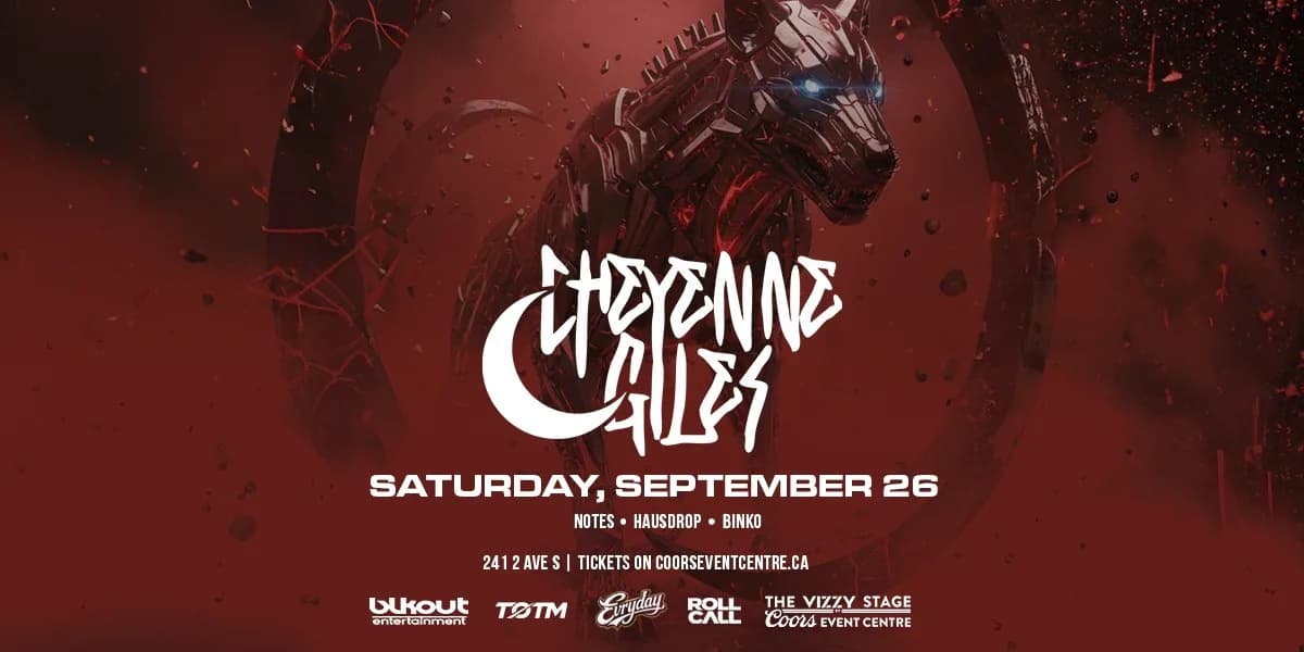 CHEYENNE GILES | 19+ event poster