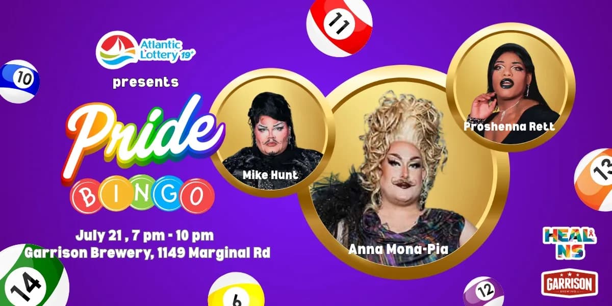 Atlantic Lottery Presents: Pride Bingo event poster