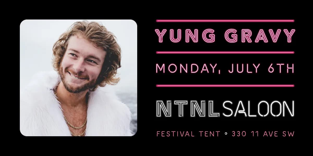 Yung Gravy event poster