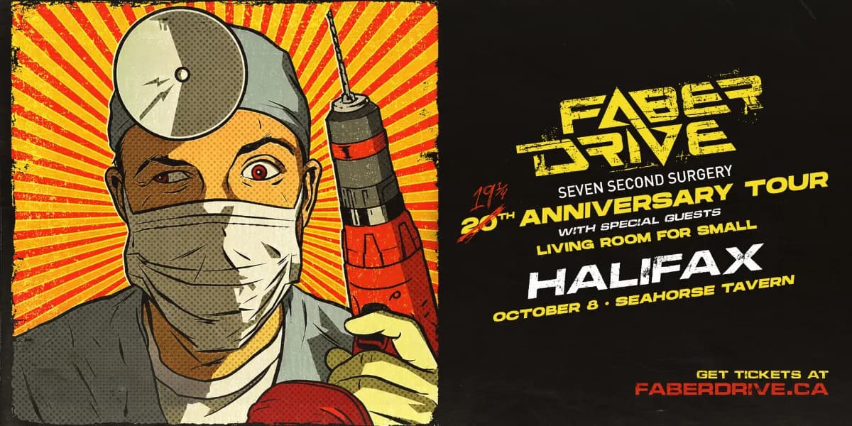 FABER DRIVE event poster
