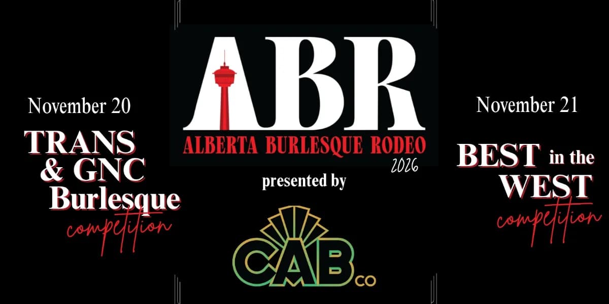 Alberta Burlesque Rodeo event poster