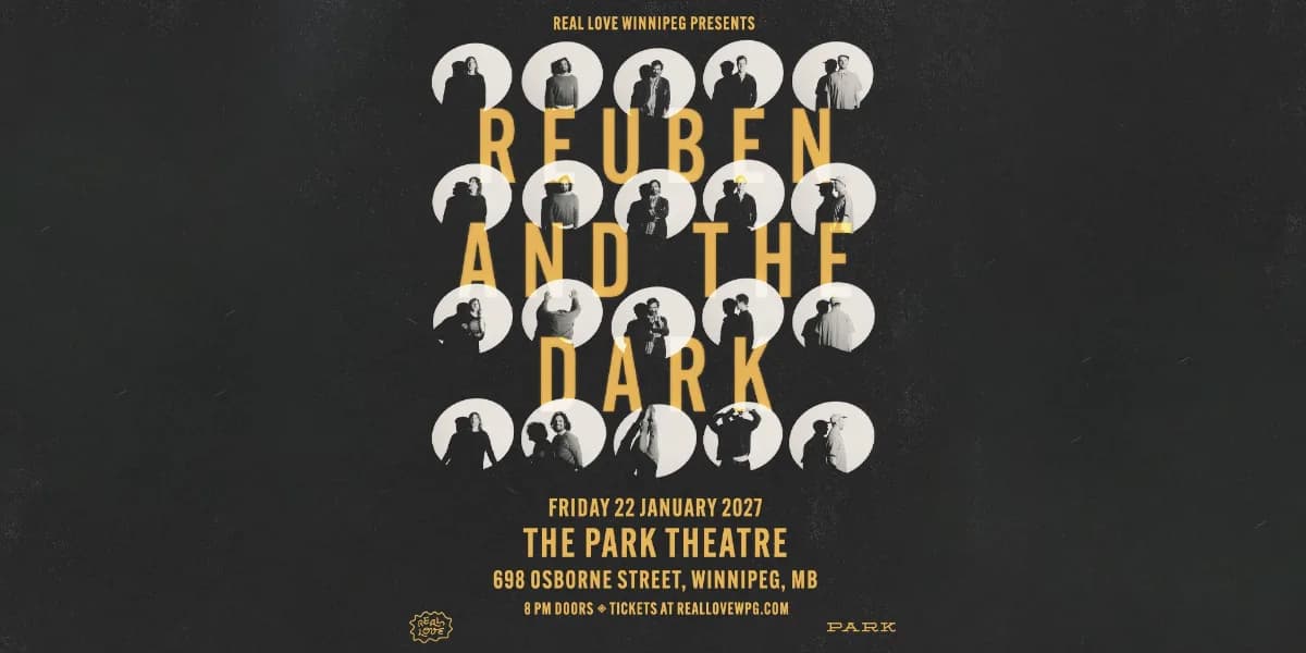 Reuben and the Dark LIVE in Winnipeg event poster