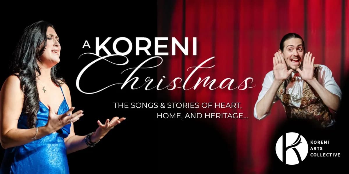 A Koreni Christmas event poster