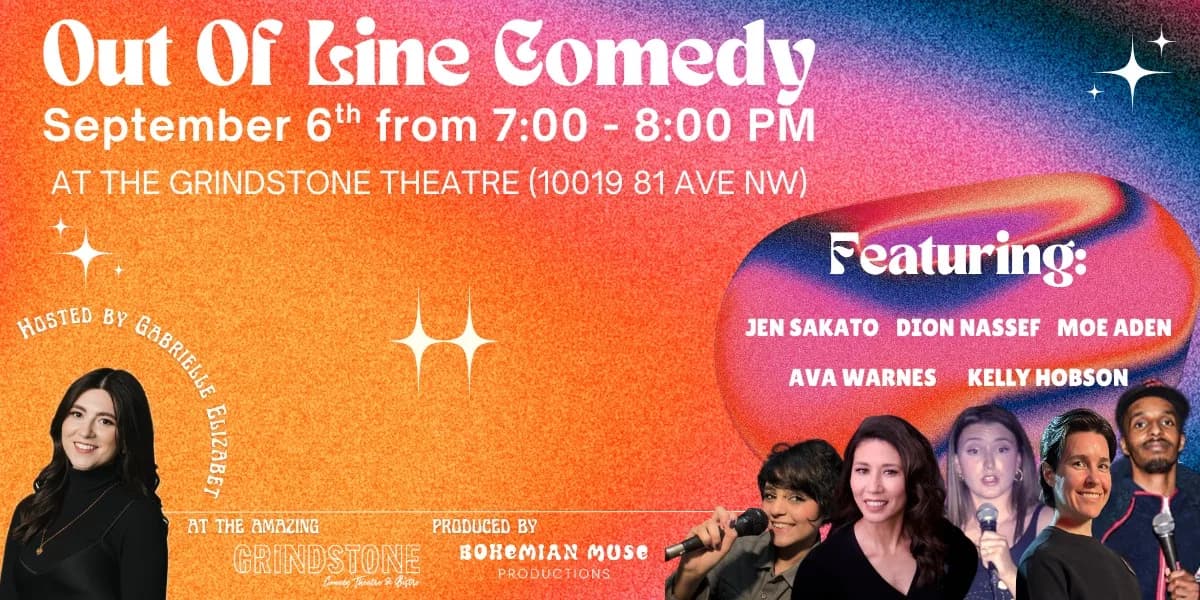 Out of Line Comedy event poster