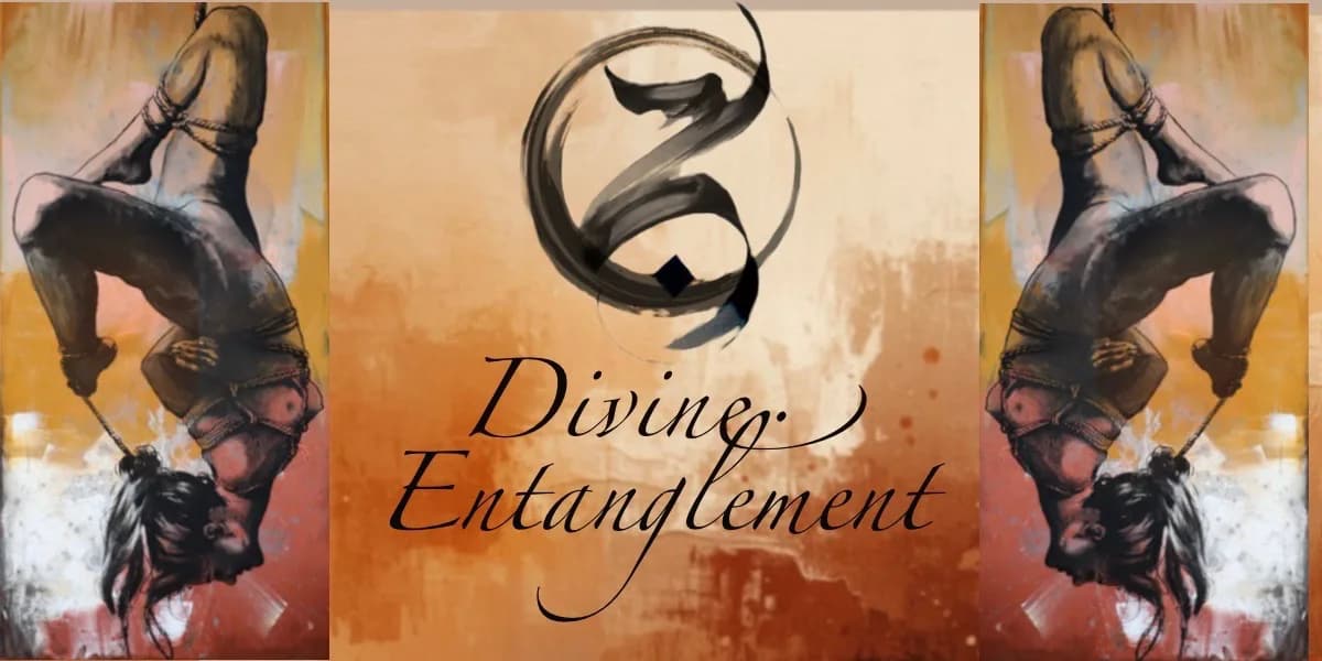 Divine entanglement art exhibit event poster