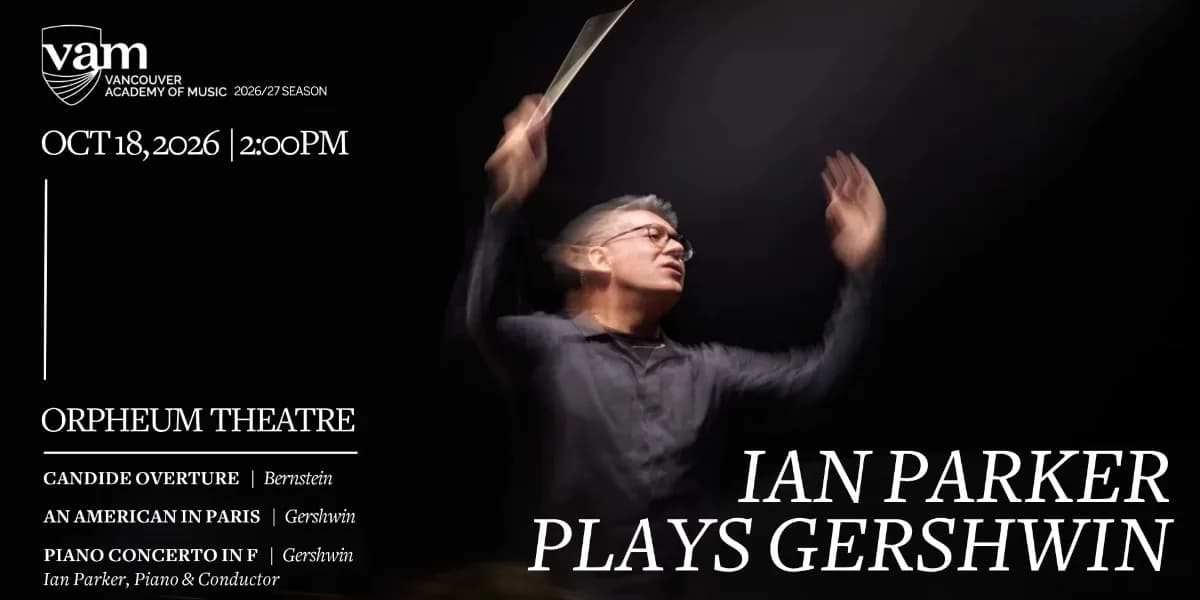 VAM Symphony Orchestra: Ian Parker Plays Gershwin event poster