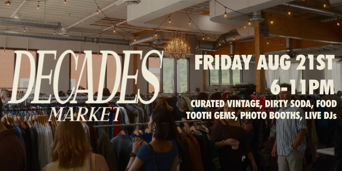 Decades Night Market event poster