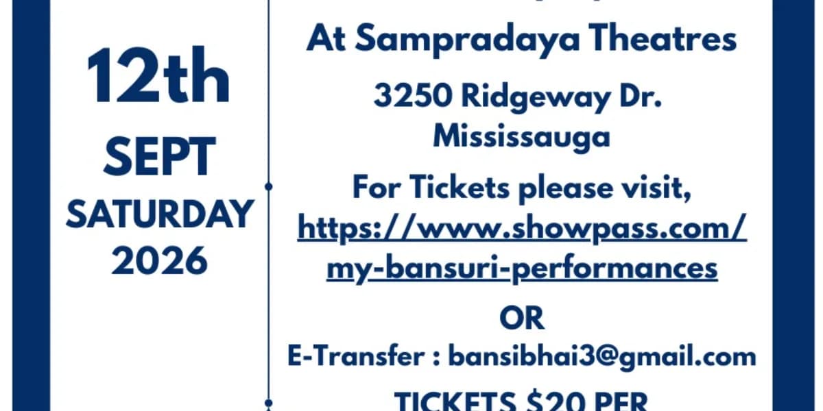 MY BANSURI PERFORMANCES 2026 event poster
