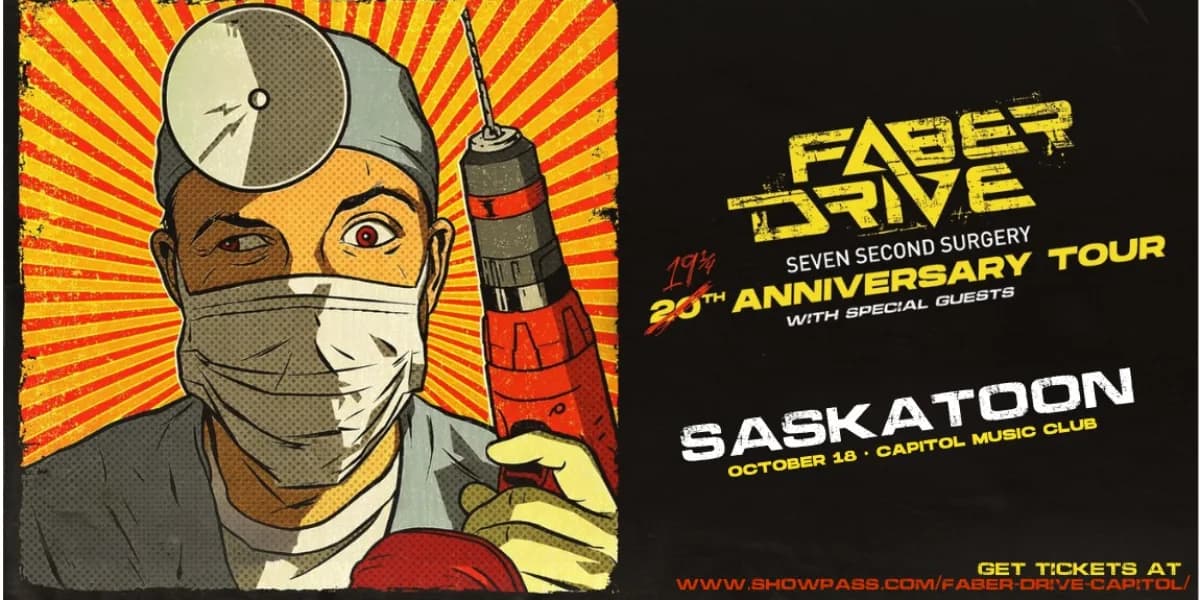 Faber Drive - Anniversary Tour event poster