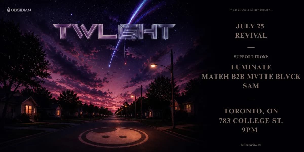 TWLGHT - Toronto event poster