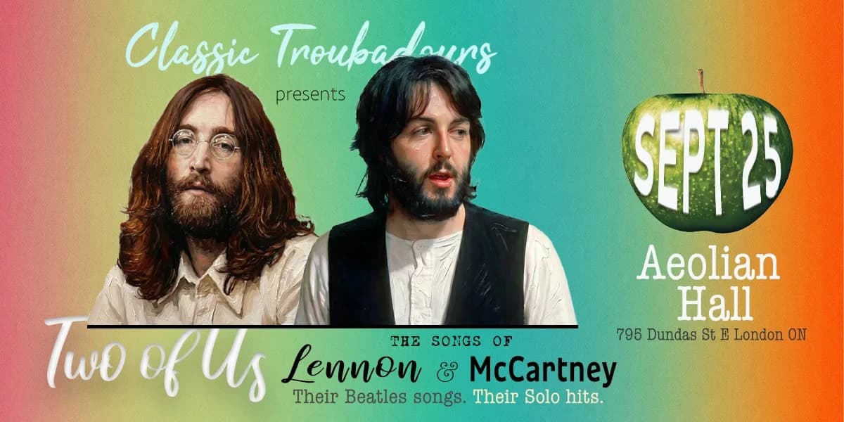 Classic Troubadours presents: The Songs of Lennon & McCartney event poster