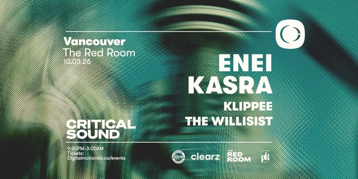 Critical Sound w/ Enei x Kasra at SUBculture Saturdays event poster