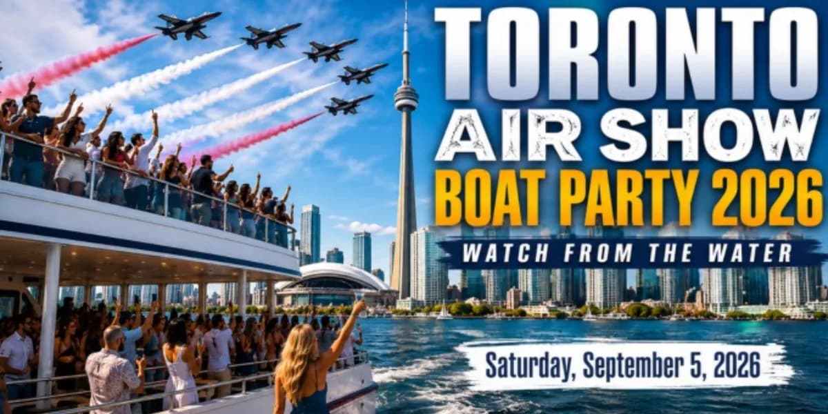 TORONTO AIR SHOW BOAT PARTY 2026 | WATCH FROM THE WATER event poster