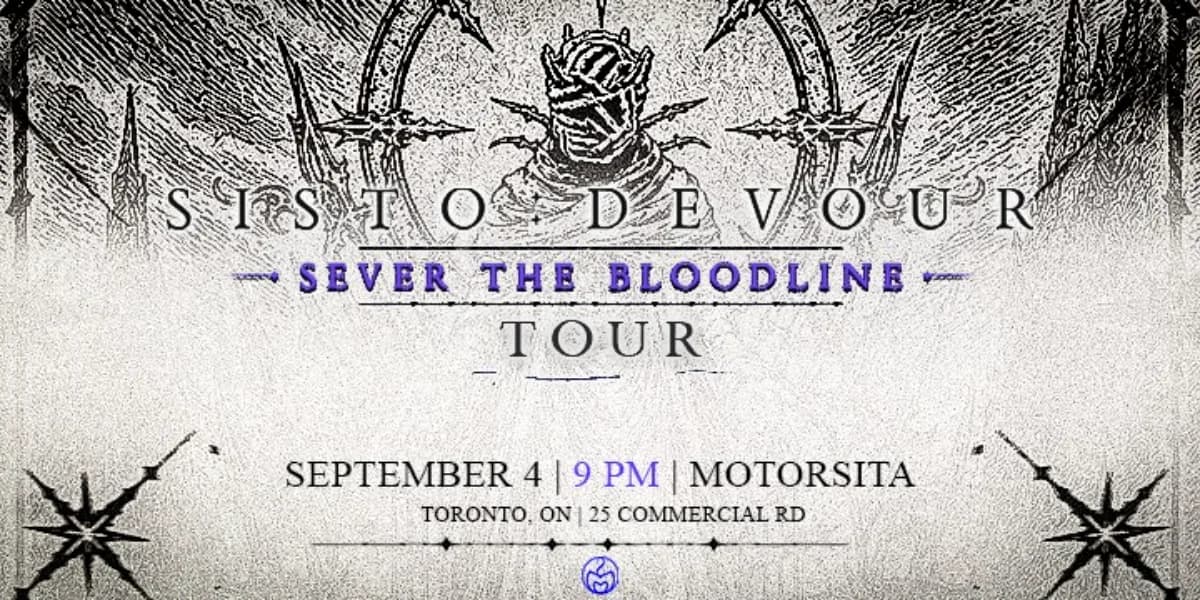 SISTO:DEVOUR - Sever The Bloodlines Tour event poster